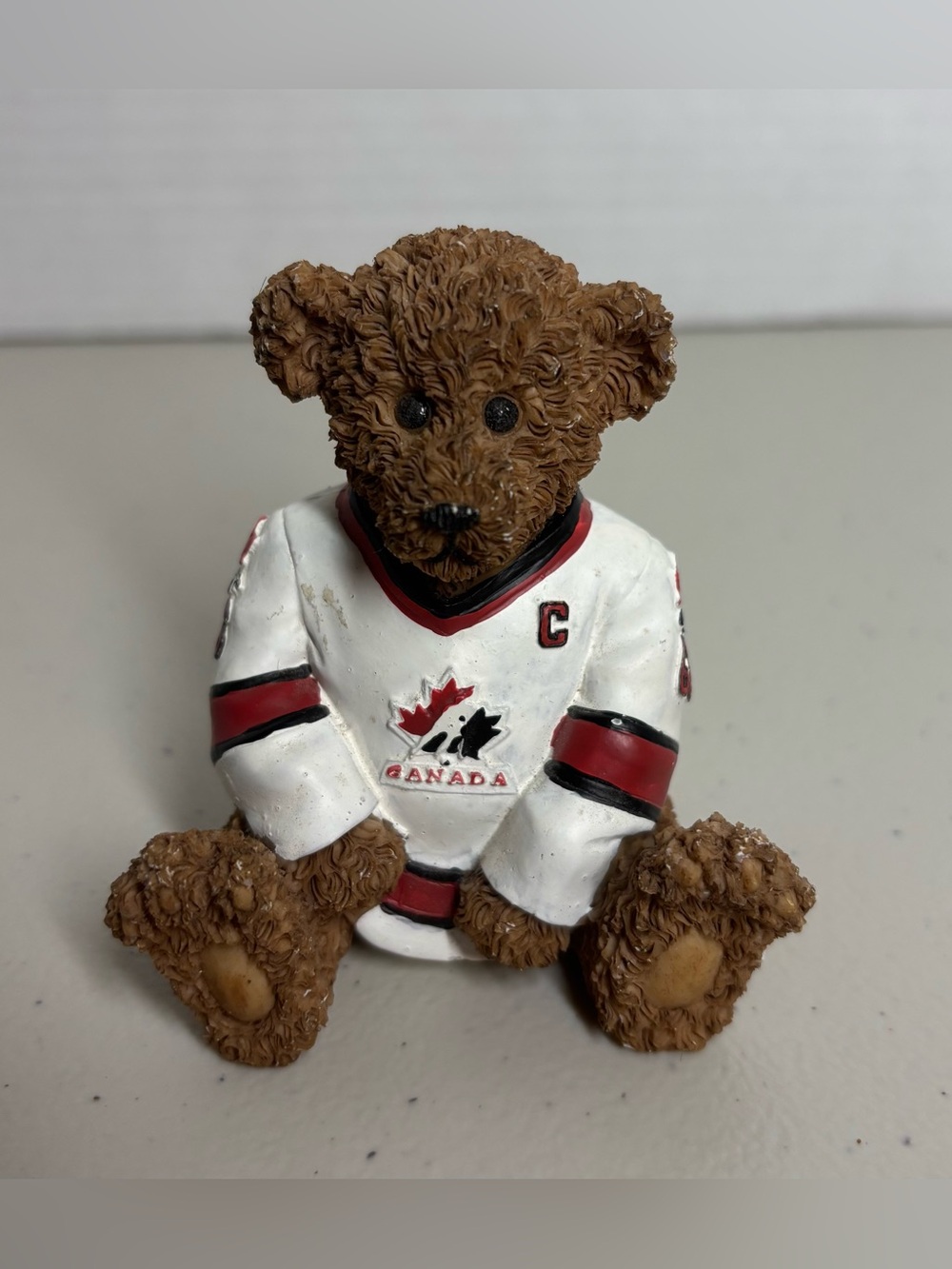 2002 Mario Lemieux #66 Team Canada Olympic Champion Bear 384/10,000 Figure
